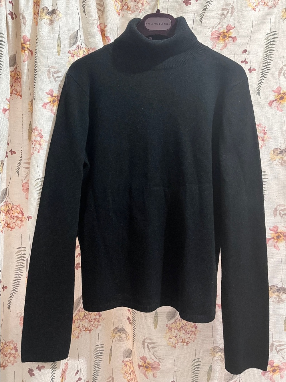 Black Turtleneck Sweater - Classic Lightweight Knit